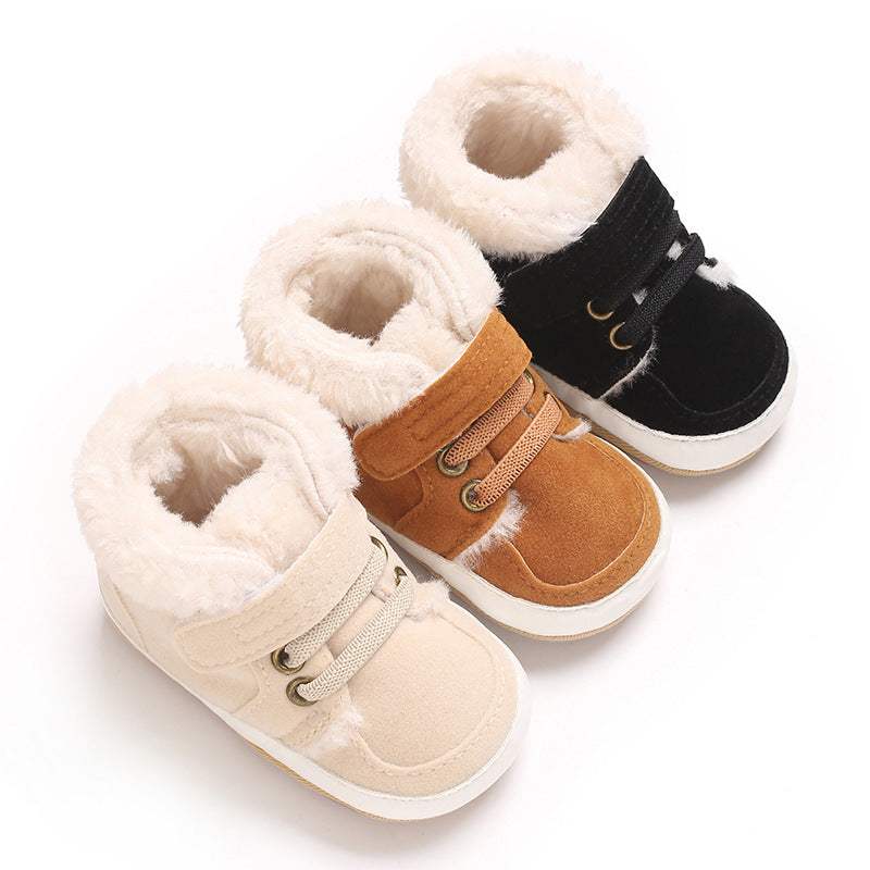 Kids' Plush Warm Rubber-Sole Shoes | Non-Slip