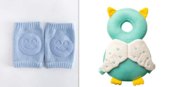 Baby Summer Terry Crawling Socks With Knee Pads | Pure Cotton