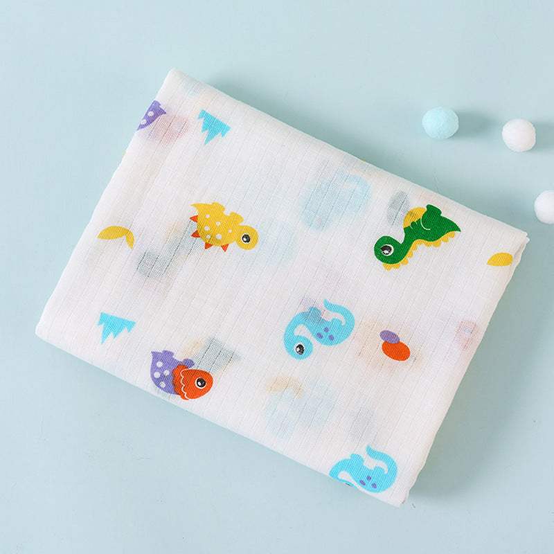 Cotton Double-Layer Cartoon Baby Blanket | Cotton | Baby Blanket
