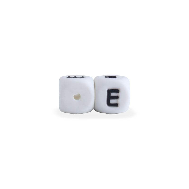 Silicone Letter Beads For Pacifier Chains | 12 mm