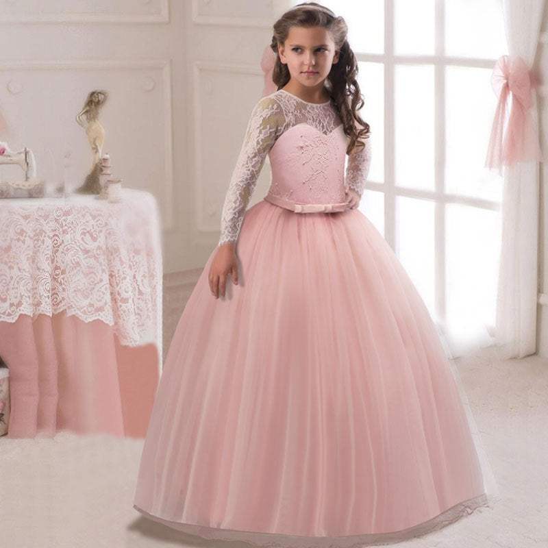 Kids' Long Flower Girl Dress | Polyester