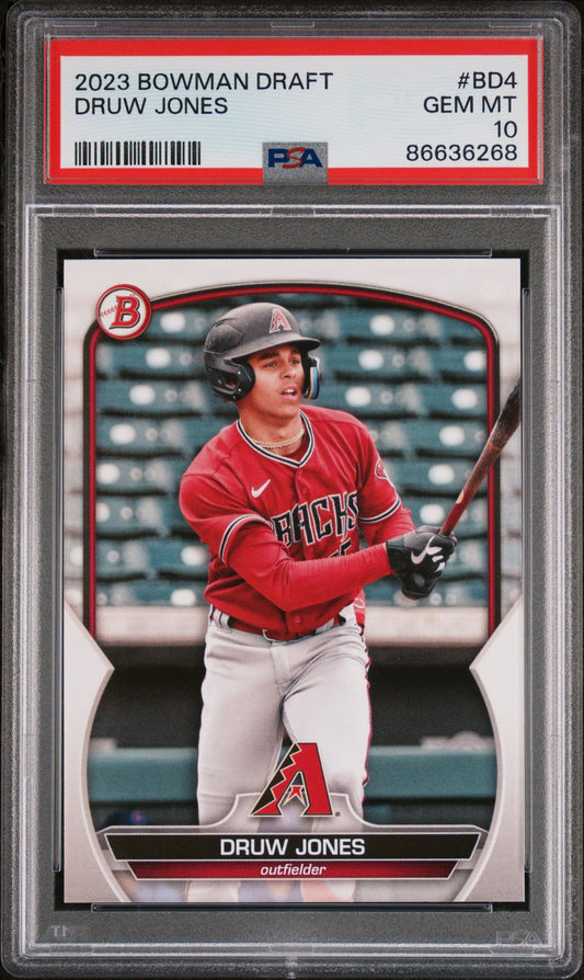 Bowman Draft Druw Jones BD4 PSA 10 Rookie Card Rare