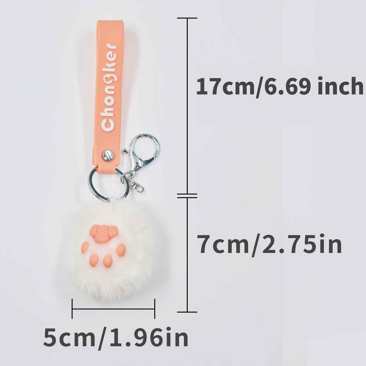Cat Paw Keychain | Plush Soft Body | Silicone Bean Filling | Two Color Sets