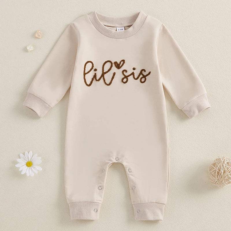 Baby Girl Simple Jumpsuit | Apricot | Long Climbing Style | 0-18 Months