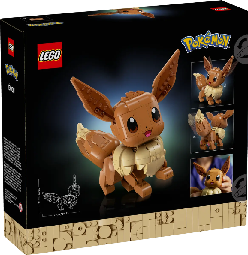 LEGO® Pokemon Eevee Building Set | 587 Pieces | Ages 18 Plus