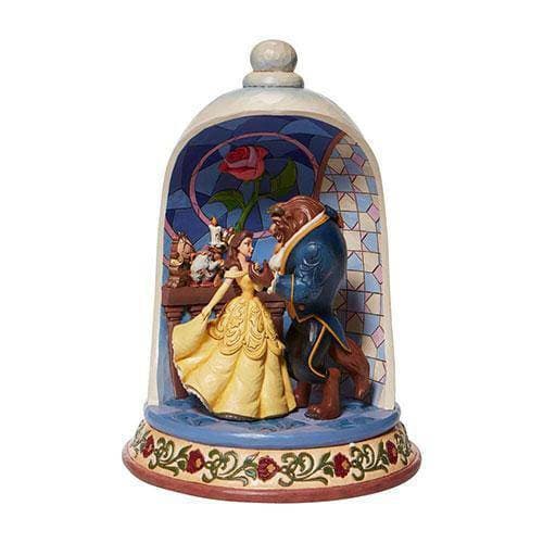 Beauty And The Beast Disney Figurine Enchanted Rose Dome