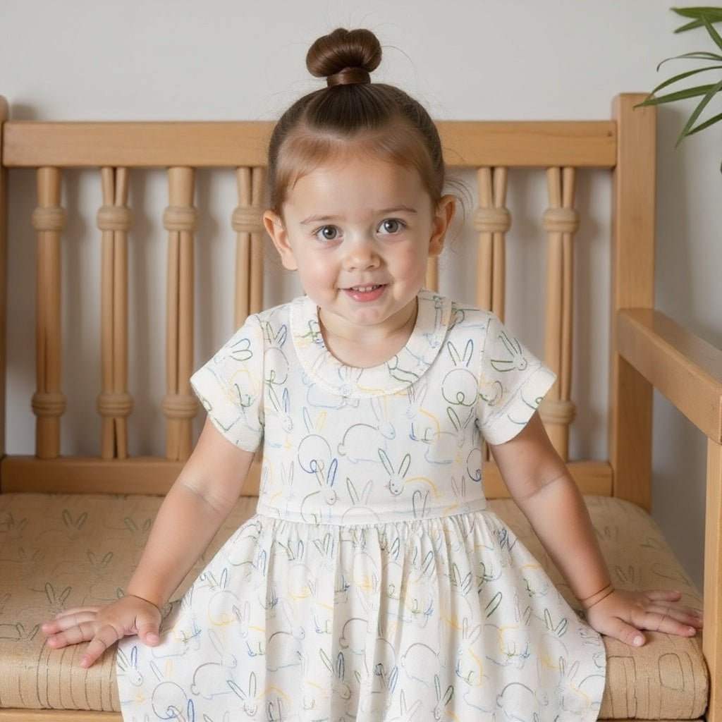 Bunnies Short Sleeve Twirl Dress | Baby & Children's Dresses