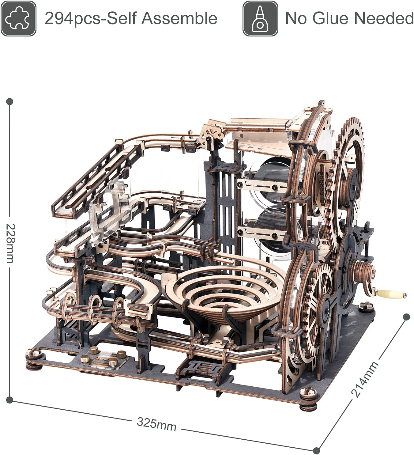 ROKR Marble Night City 3D Wooden Puzzle Waterwheel Model Kit - ToylandEU