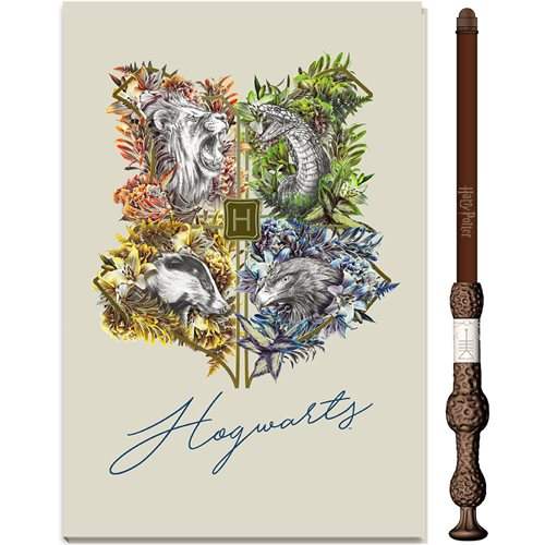 Harry Potter Journal | Dumbledore Theme | Wand Pen Included | Student Notebook
