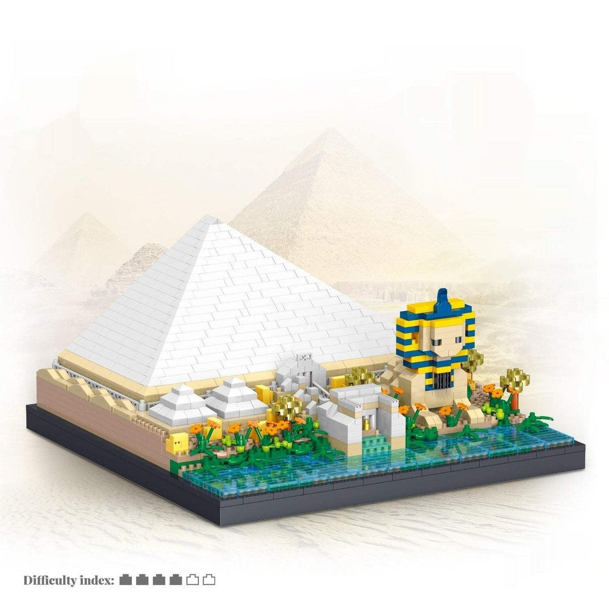Pyramid Micro Diamond Building Blocks | LZ8341, 2273 Pieces