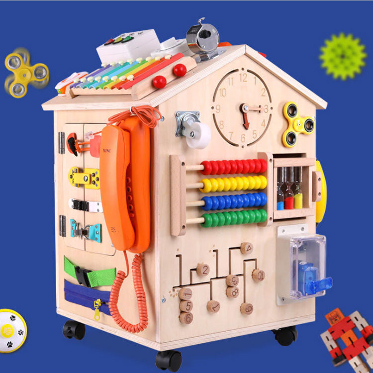 Montessori Busyboard Cognitive Development Toy for Children
