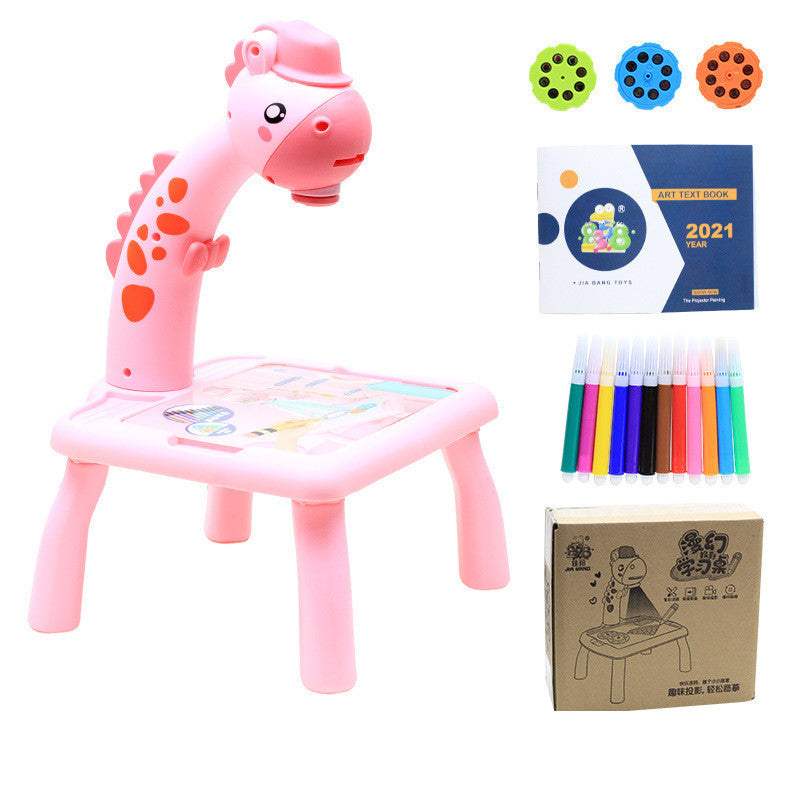 Kids' LED Projector Drawing Table | ABS Plastic | Drawing & Painting Kits