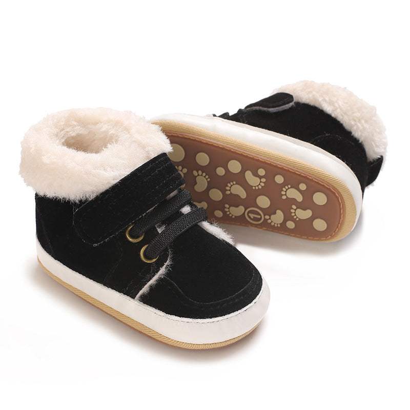 Kids' Plush Warm Rubber-Sole Shoes | Non-Slip