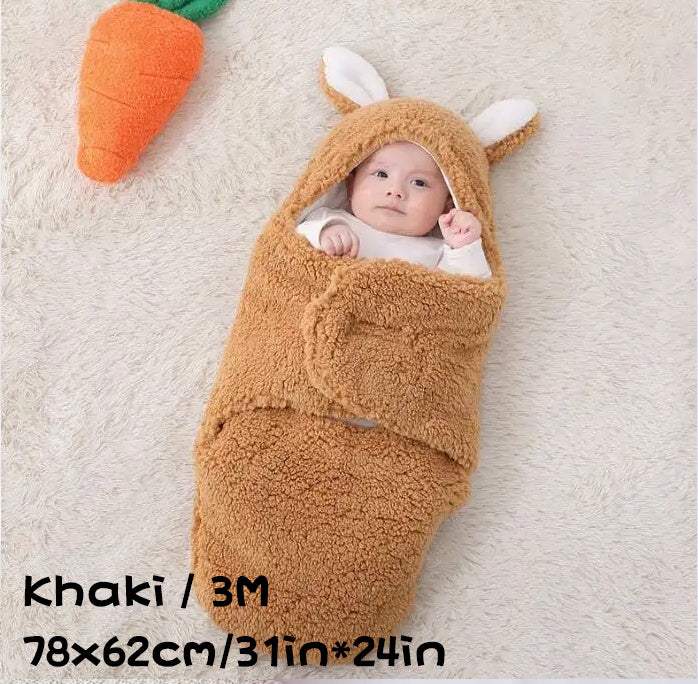 Super Soft Baby Sleeping Bag | Fluffy Fleece Swaddle Blanket | Unisex