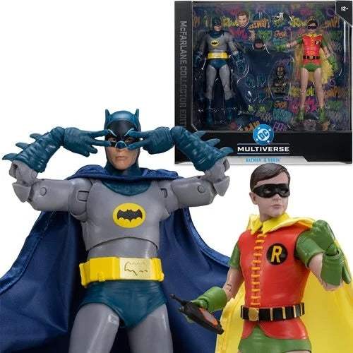 DC Multiverse McFarlane Batman Action Figure | Classic TV Series | 2-Pack