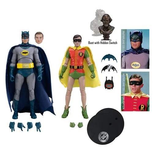 DC Multiverse McFarlane Batman Action Figure | Classic TV Series | 2-Pack