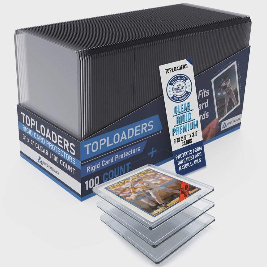 20pt Premium Top Loaders | 100 Pack | Clear And Rigid | Card Protection