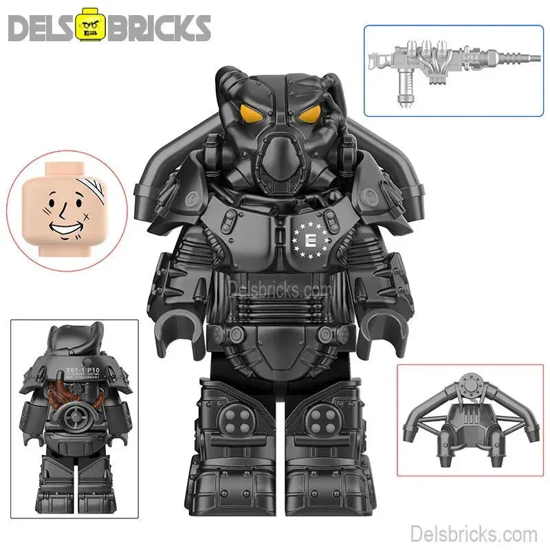 Fallout X-01 Power Armor Lego Minifigures Custom video Game Toys Set 3-6 - ToylandEU