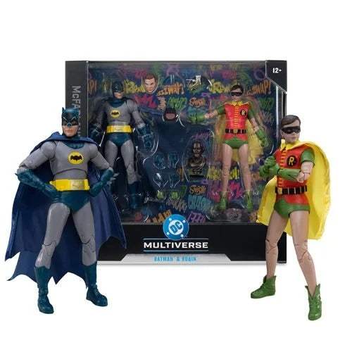 DC Multiverse McFarlane Batman Action Figure | Classic TV Series | 2-Pack
