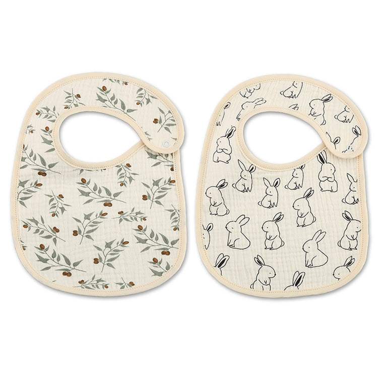 Thin Pure Cotton Waterproof Gauze Bib | Bibs
