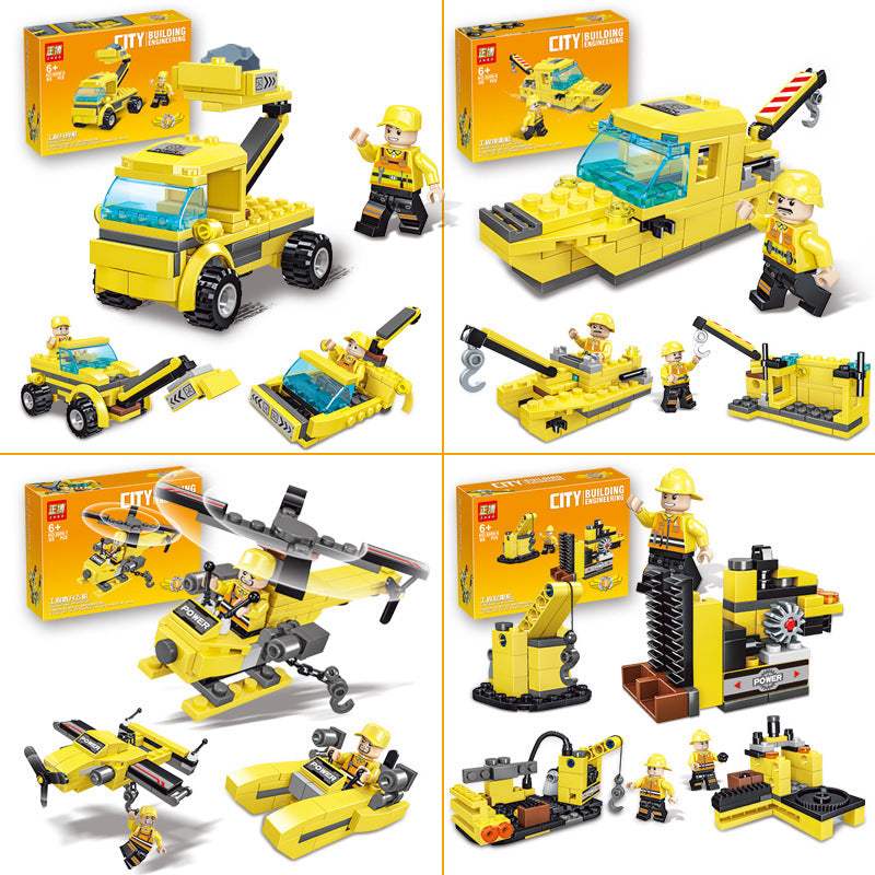 Construction Vehicle Assembly Building Block Toy Car Set | ABS Plastic