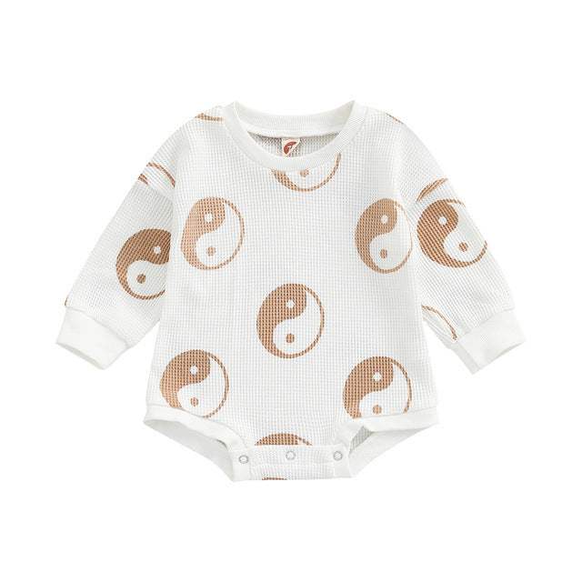 Baby Knitted Long-Sleeve One-Piece Suit | Cotton | Baby & Children's One-Pieces