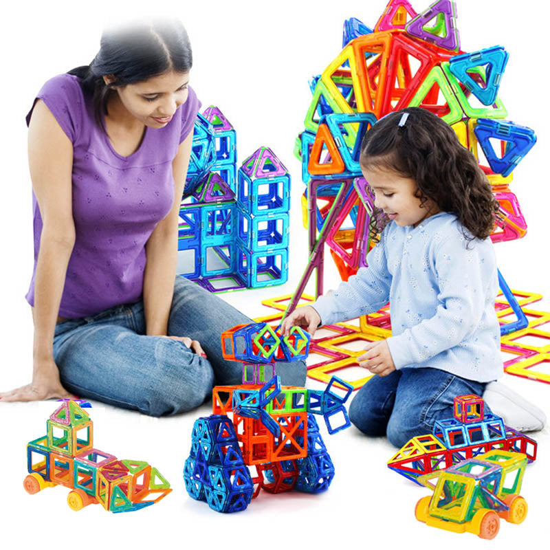 Magnetic Building Blocks - Educational Construction Set for Creative Kids - ToylandEU