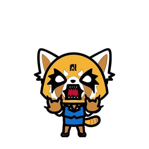 Aggretsuko FiGPiN Enamel Pin With Rubber Backer Stand