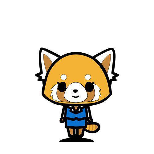 Aggretsuko FiGPiN Enamel Pin With Rubber Backer Stand