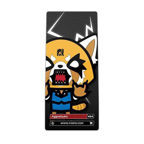 Aggretsuko FiGPiN Enamel Pin With Rubber Backer Stand