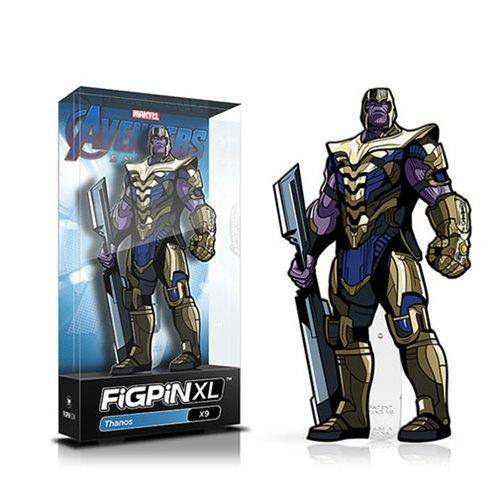 FiGPiN XL Thanos Enamel Pin Marvel Avengers Endgame Display Stand