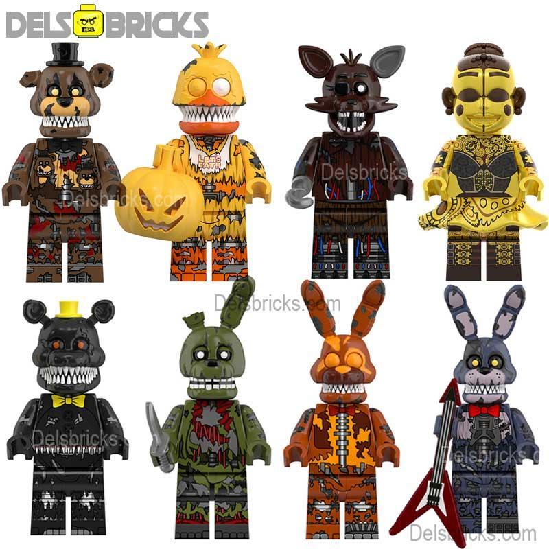 Five Nights at Freddy's Lego Minifigures Set of 8 Collectible - ToylandEU