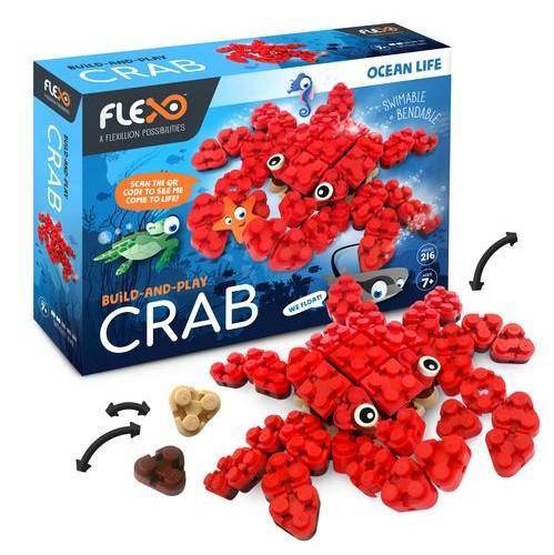Ocean Life Crab Premium Construction Set With 216 Pieces