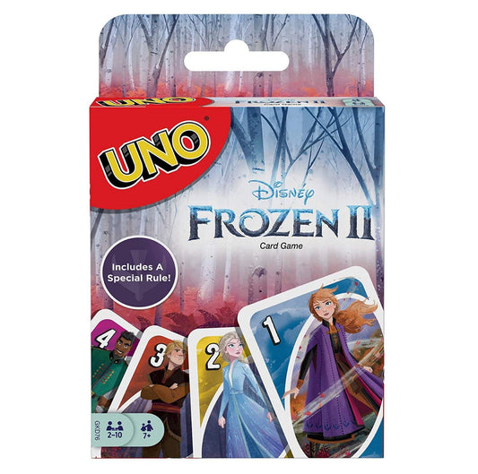 Frozen Uno Card Game | Disney Theme | Family Party Game | Ages 7 Plus