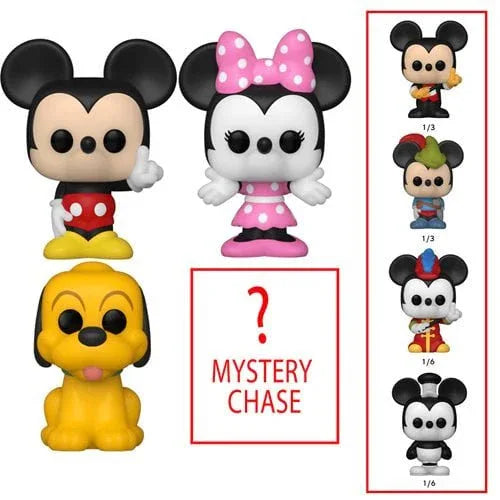 Disney Bitty Pop Mini Figures 4-Pack With Mystery Chase Figure - ToylandEU