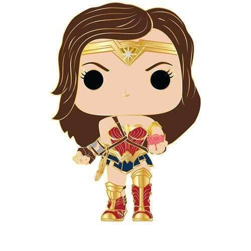 Justice League Funko Pop Enamel Pin With Crown Stand - ToylandEU