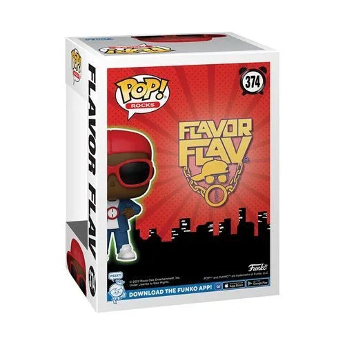 Authentic Funko Pop Rocks Flavor Flav Collectible Vinyl Figure