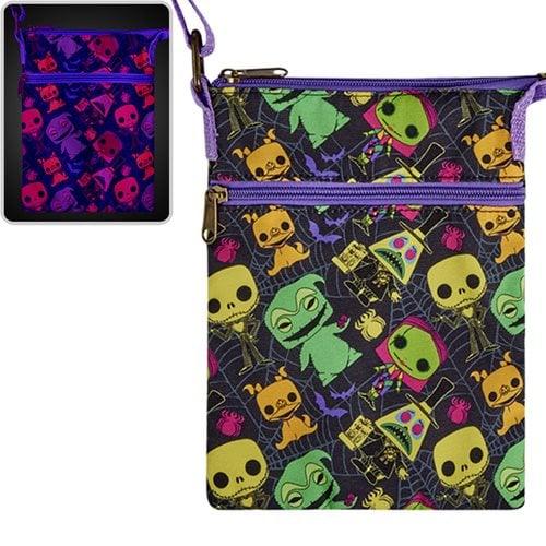 Nightmare Before Christmas Black Light Crossbody Passport Bag - ToylandEU