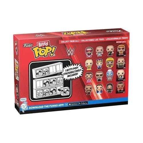 WWE Bitty Pop Mini Figure 4 Pack Exclusive Collectible Set - ToylandEU