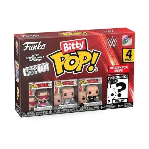 WWE Bitty Pop Mini Figure 4 Pack Exclusive Collectible Set - ToylandEU