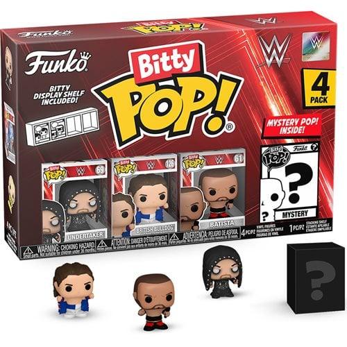 WWE Bitty Pop Mini Figure 4 Pack Exclusive Collectible Set - ToylandEU