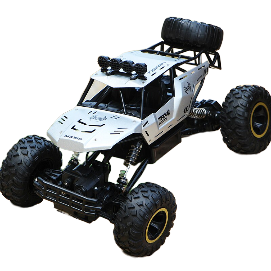 High-Performance 4WD RC Car with LED Lights & 2.4G Control System