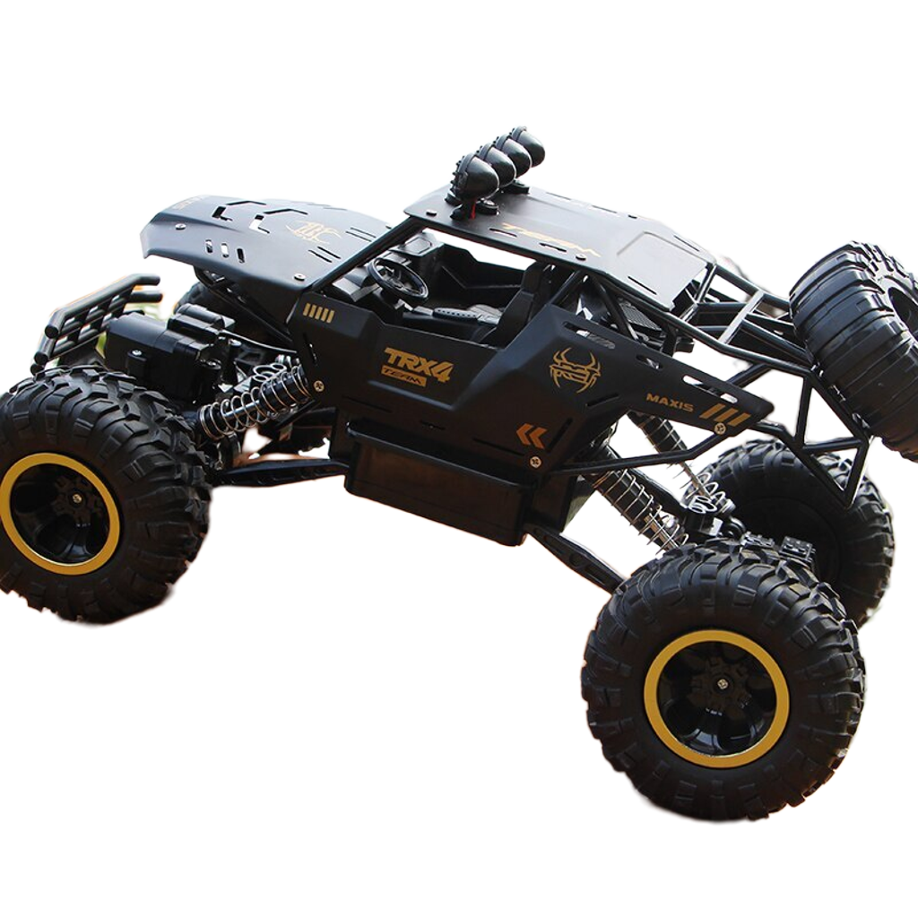 High-Performance 4WD RC Car with LED Lights & 2.4G Control System