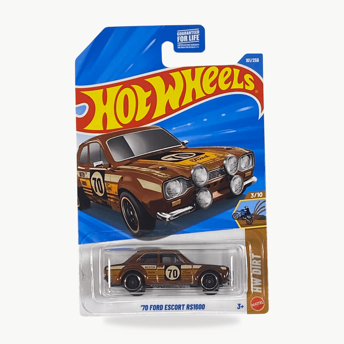 Hot Wheels Toy Car | '70 Ford Escort RS1600 | Metallic Red | Dirt Series 64 Car