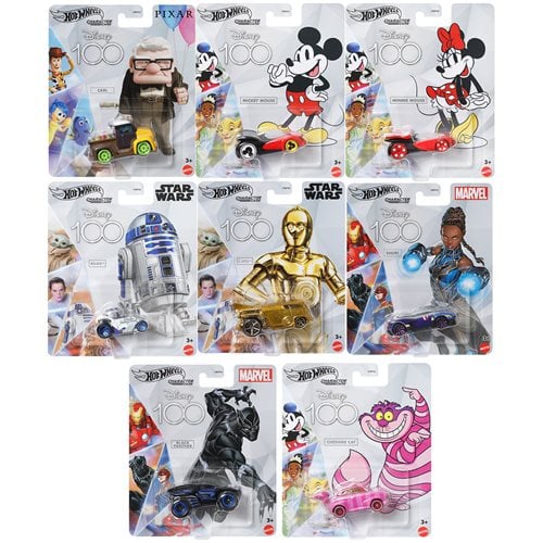 Hot Wheels Disney 100th Character Cars 1 64 Scale Collectibles