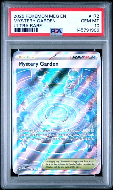 Pokemon Trading Card | Mega Evolution 172 | Mystery Garden Ultra Rare | PSA 10