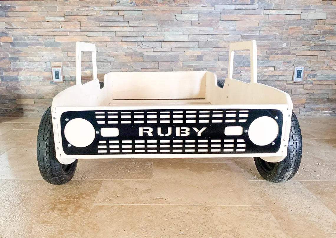 Toddler Bed | Baltic Birch Plywood | Acrylic Front Grille | Nursery Use
