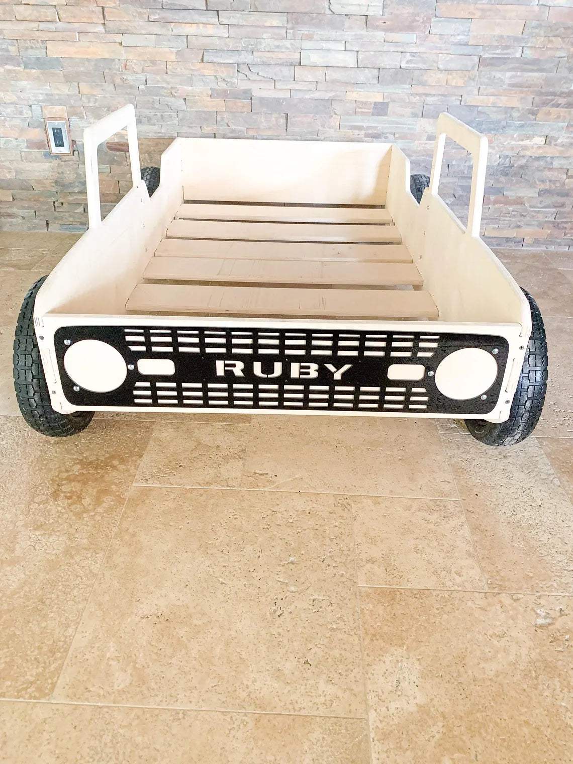 Toddler Bed | Baltic Birch Plywood | Acrylic Front Grille | Nursery Use