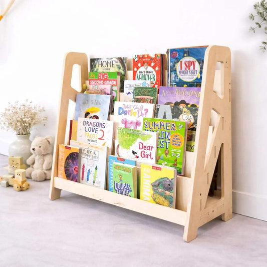 Bookshelf | Hidden Storage | Pre Sanded | Montessori Kids