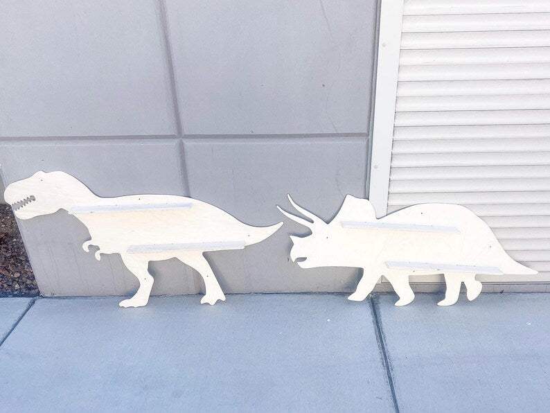 Dinosaur Display Shelf | Half Inch Birch | Solid Strong Design | Small Or Large